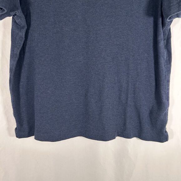 Banana Republic Luxury Touch Performance Shirt Men's Large Blue Short Sleeve Cot - Picture 4 of 6
